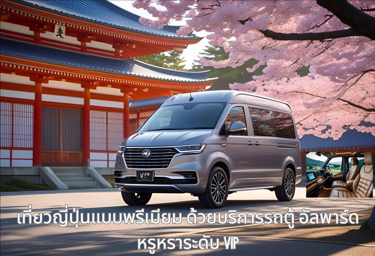 เที่ยวญี่ปุ่นแบบพรีเมียม ด้วยบริการรถตู้ อัลพาร์ด หรูหราระดับ VIP